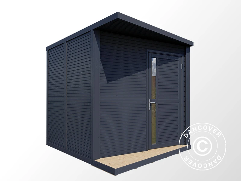 Abri En Bois, Bertilo Concept, 2,34x2,97x2,27m, Anthracite 3 Abri En Bois, Bertilo Concept, 2,34x2,97x2,27m, Anthracite – Image 3