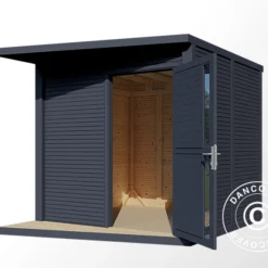 Abri En Bois, Bertilo Concept, 2,34x2,97x2,27m, Anthracite 12 Abri En Bois, Bertilo Concept, 2,34x2,97x2,27m, Anthracite -Promos Jardin Natif Magasin wc201201 03