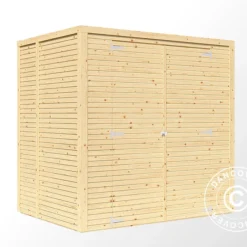 Abri En Bois, Bertilo Cubico 2, 2,07x1,57x2,08m, Naturel -Promos Jardin Natif Magasin wc201230 02