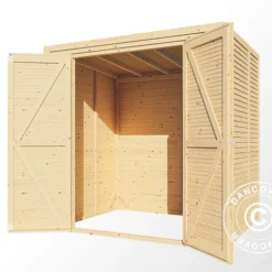 Abri En Bois, Bertilo Cubico 2, 2,07x1,57x2,08m, Naturel -Promos Jardin Natif Magasin wc201230 03