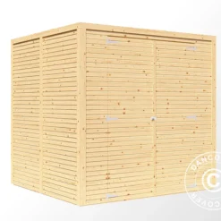 Abri En Bois, Bertilo Cubico 3, 2,07x2,02x2,08m, Naturel -Promos Jardin Natif Magasin wc201250 02