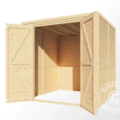 Abri En Bois, Bertilo Cubico 3, 2,07x2,02x2,08m, Naturel -Promos Jardin Natif Magasin wc201250 03