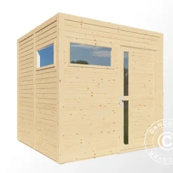 Abri En Bois, Bertilo Cubus 2, 2,26x2,34x2,32m, Naturel -Promos Jardin Natif Magasin wc201280 02