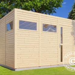 Abri En Bois, Bertilo Cubus 3, 3,37x2,34x2,32m, Naturel