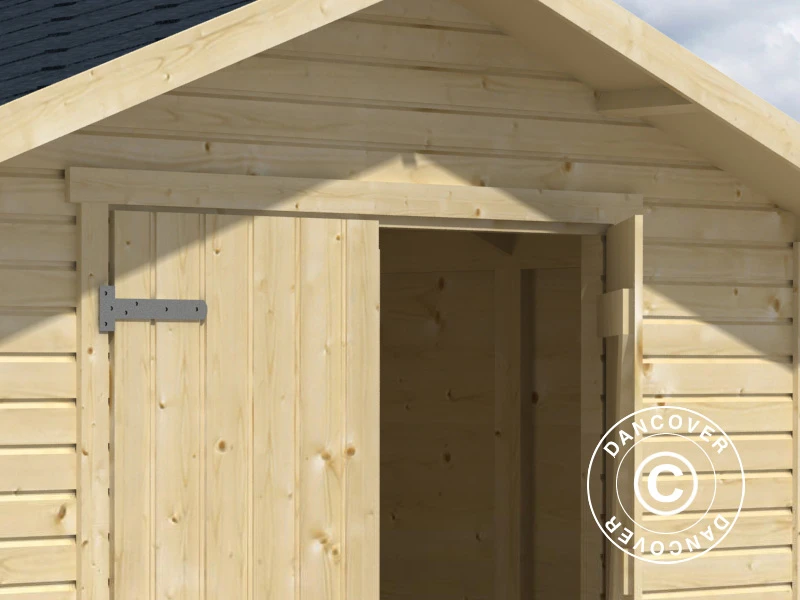 Abri De Jardin En Bois Lojo, 3x3,64x2,57m, 10,8m², Naturel 4 Abri De Jardin En Bois Lojo, 3x3,64x2,57m, 10,8m², Naturel – Image 4