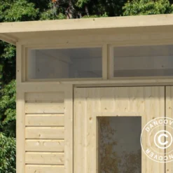 Abri En Bois Mikkeli, 2,41x1,84x2,33m, 4,4m², Naturel -Promos Jardin Natif Magasin wc202220 051